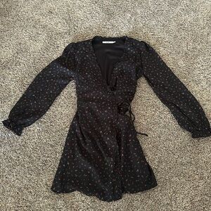 Floral V-Neck Mini Dress